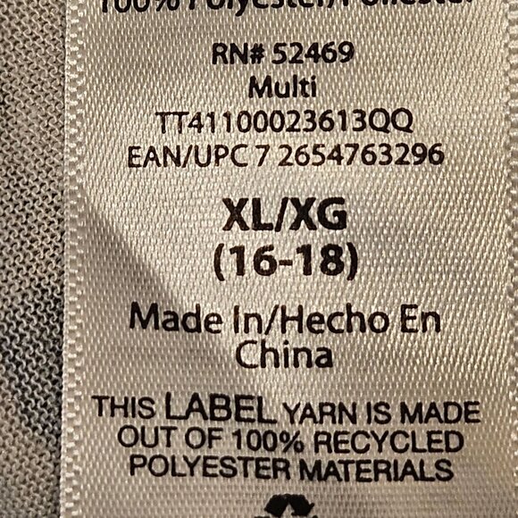 Time & Tru Womens Top XL Long Sleeve Floral Leopard Print Gathered Hem colorful - Picture 9 of 11